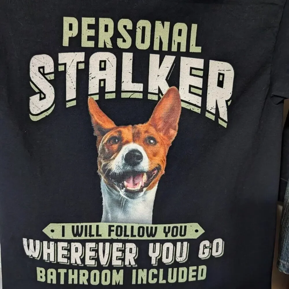Basenji T-Shirt  Unisex Small Fruit of the Loom Personal Stalker
